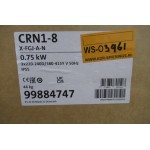 Grundfos CRN1-8 X-FGJ-A-N. 3fase 400V-0,75 KW IE3 New.